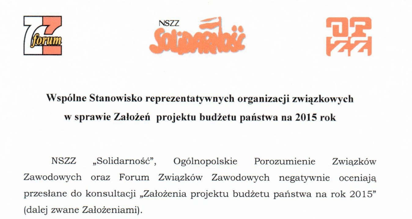 Thumbnail for the post titled: Stanowisko w sprawie założeń budżetu państwa
