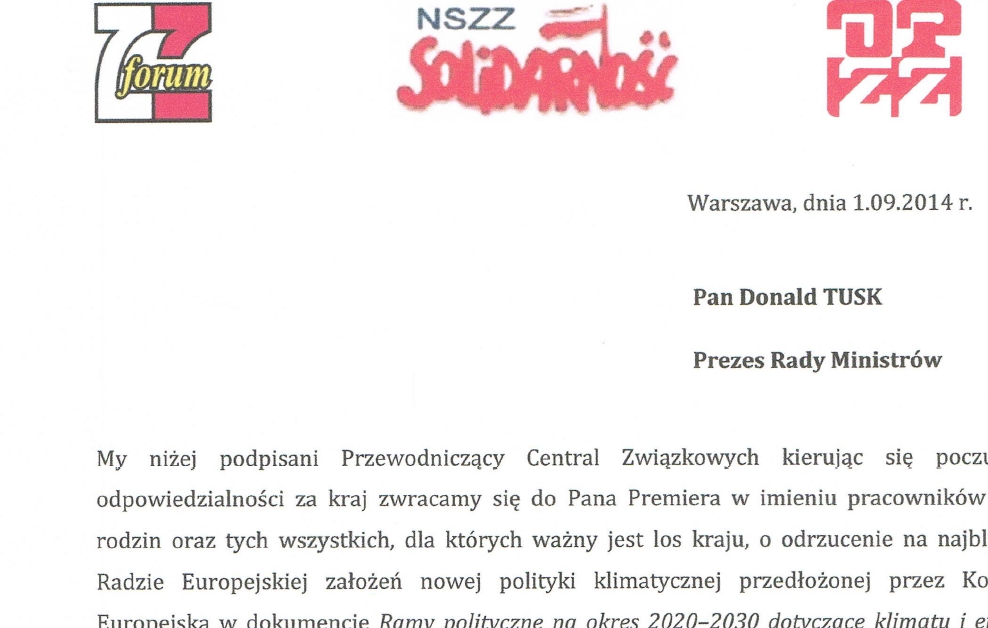 Thumbnail for the post titled: Stanowisko w sprawie Drugiego Pakietu Klimatyczno-Energetycznego