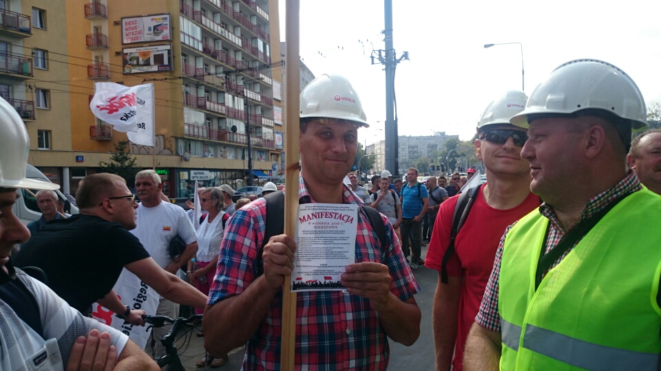 Thumbnail for the post titled: Manifestacja pracowników Veolii Energia Łódź S.A.